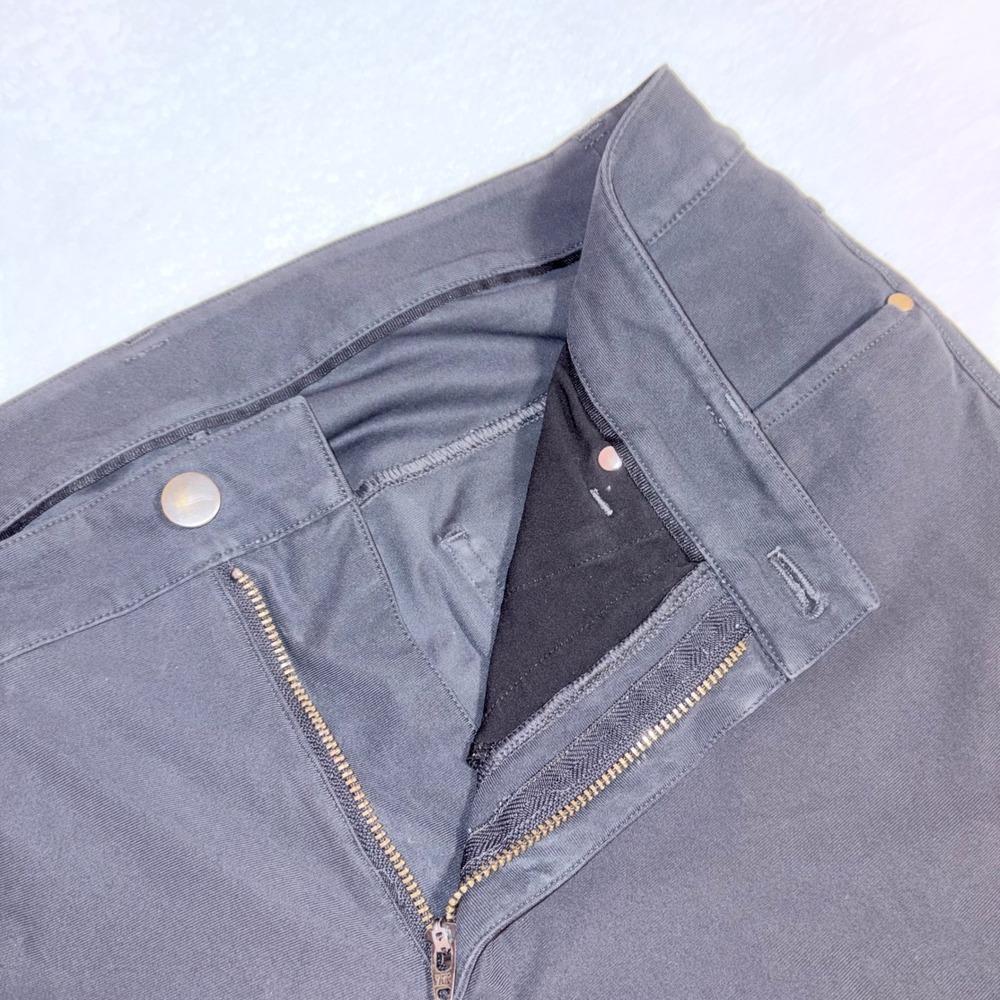 LULULEMON ABC Slim Fit Pant Mens 32 Black‎ Warpstreme Distressed Grunge Casual - Picture 4 of 13